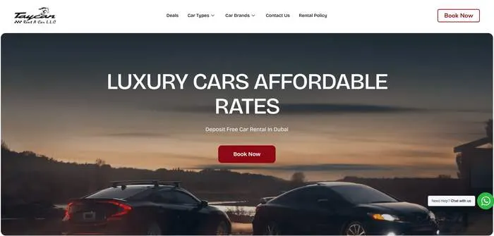 Luxury Car Rental — Dubai project showcase